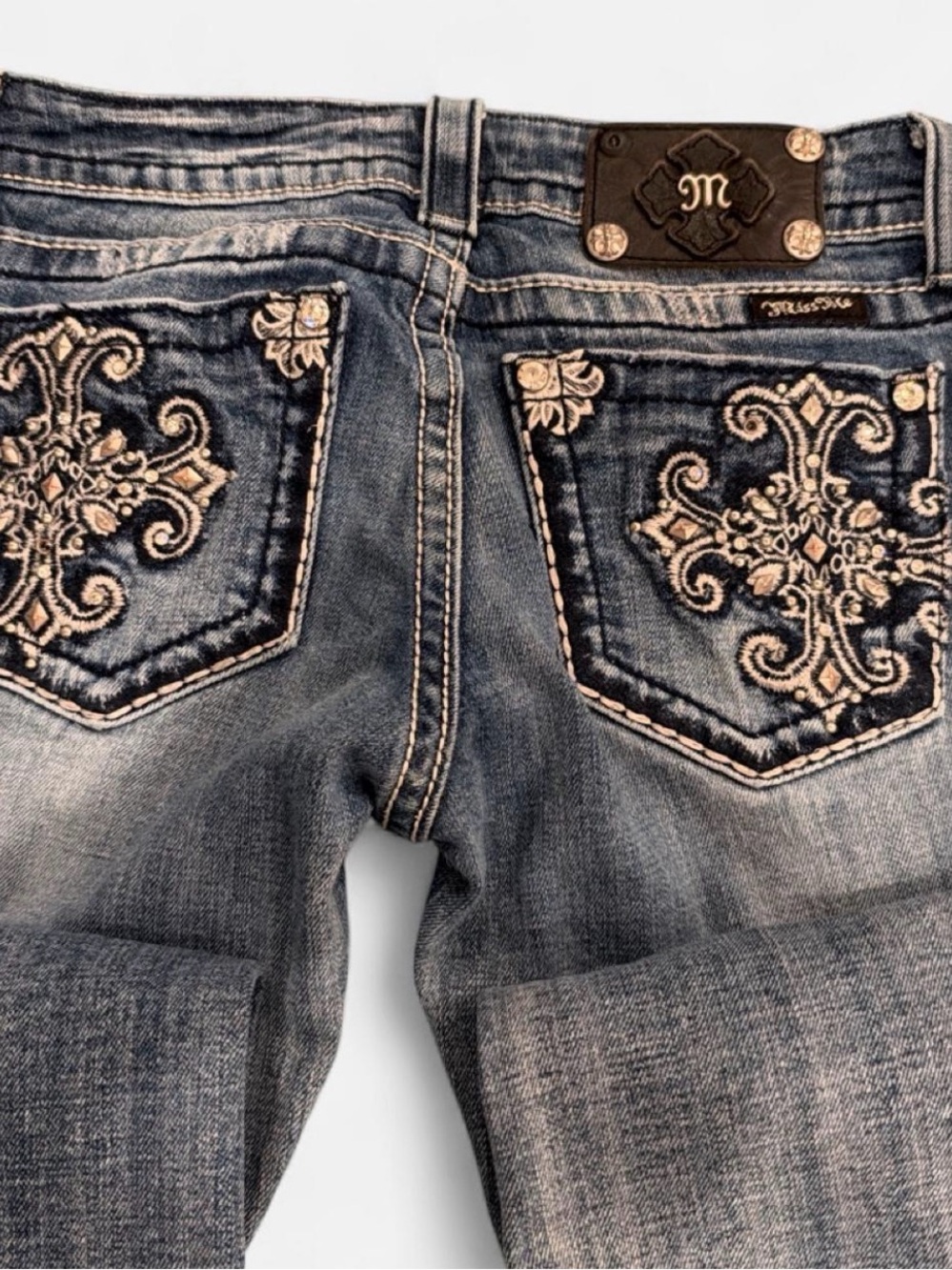 Miss Me Embroidered Back Pockets Bootcut